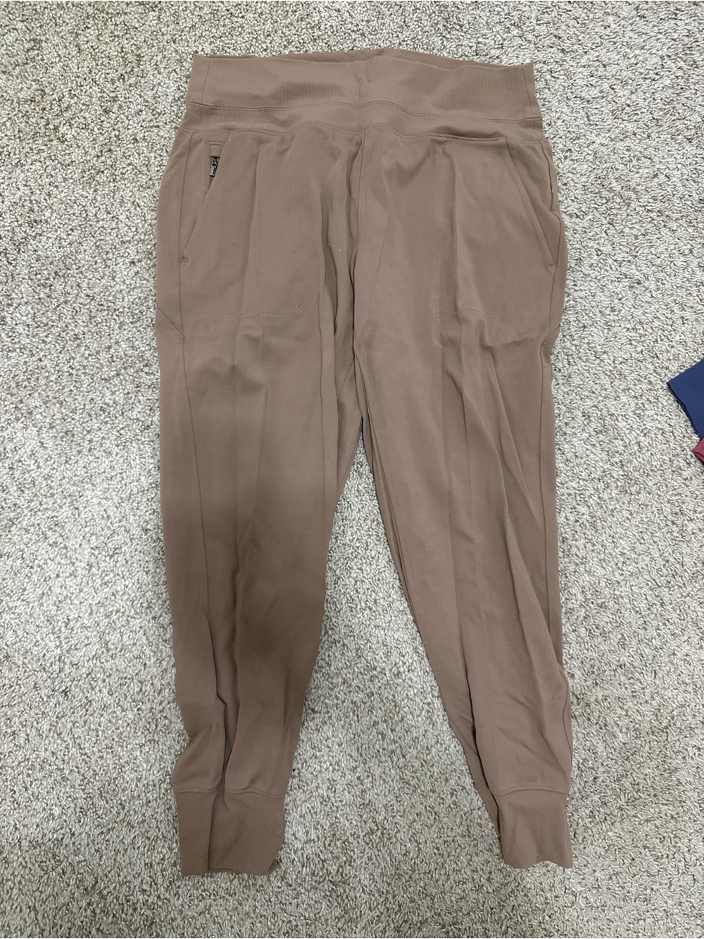 Athleta Brown Taupe Jogger Track Pants